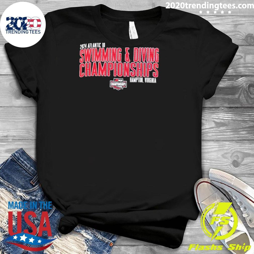 Top 2024 A-10 Swimming Diving Championship - Adult & Kids T-Shirts, Sweatshirts & Hoodies apparel design preview 3