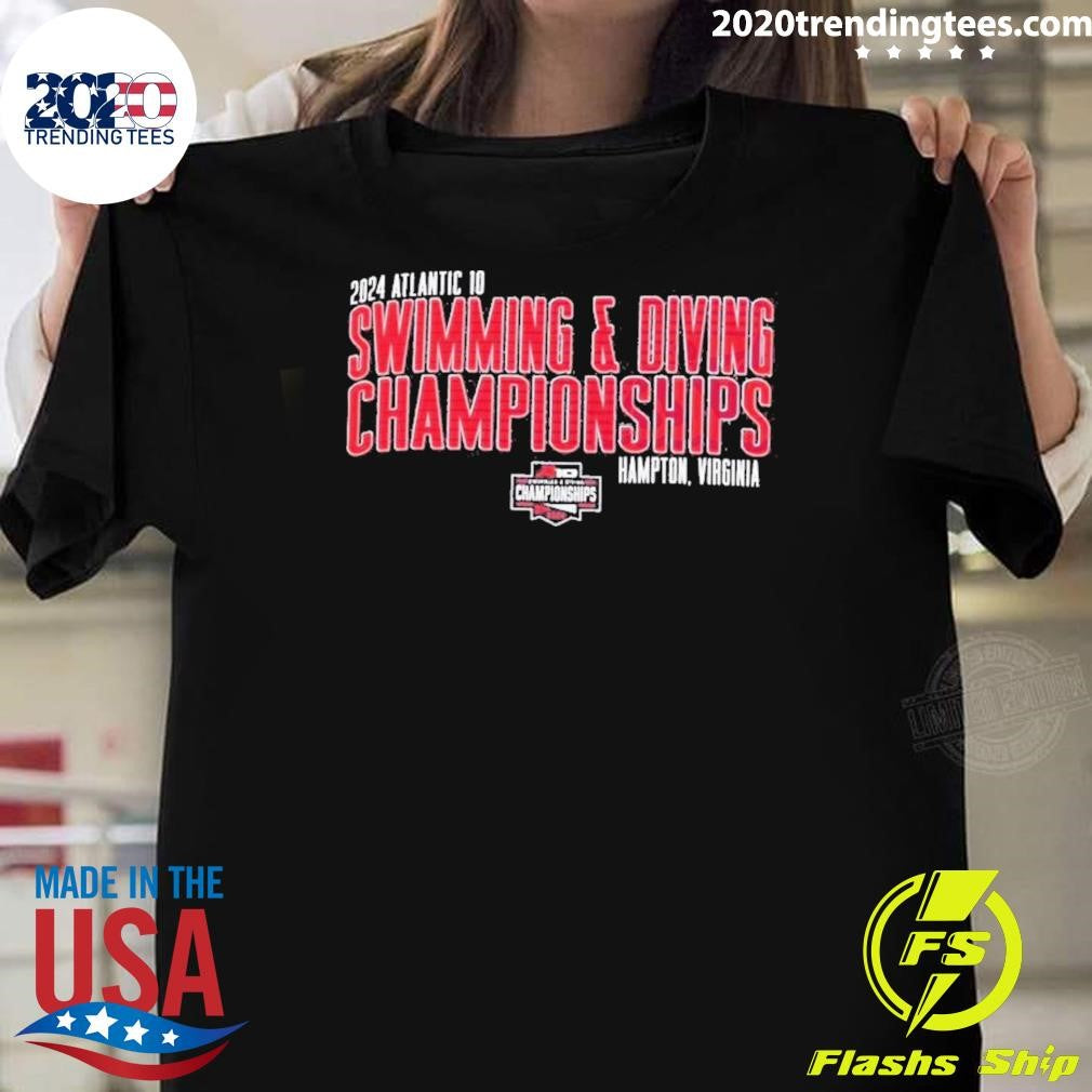 Top 2024 A-10 Swimming Diving Championship - Adult & Kids T-Shirts, Sweatshirts & Hoodies apparel design preview 1
