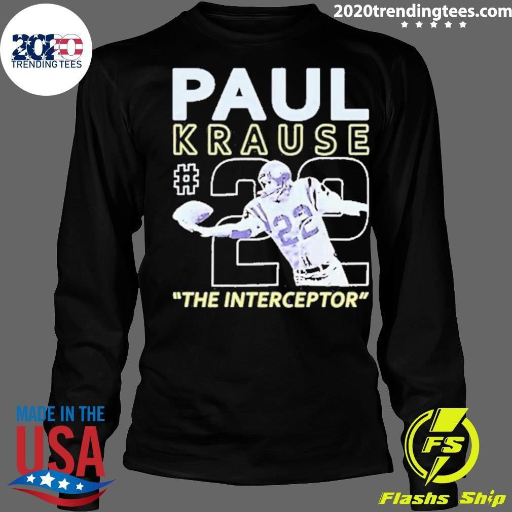 Top 2024 Paul Krause Signed The Interceptor - Adult & Kids T-Shirts, Sweatshirts & Hoodies apparel design preview 4