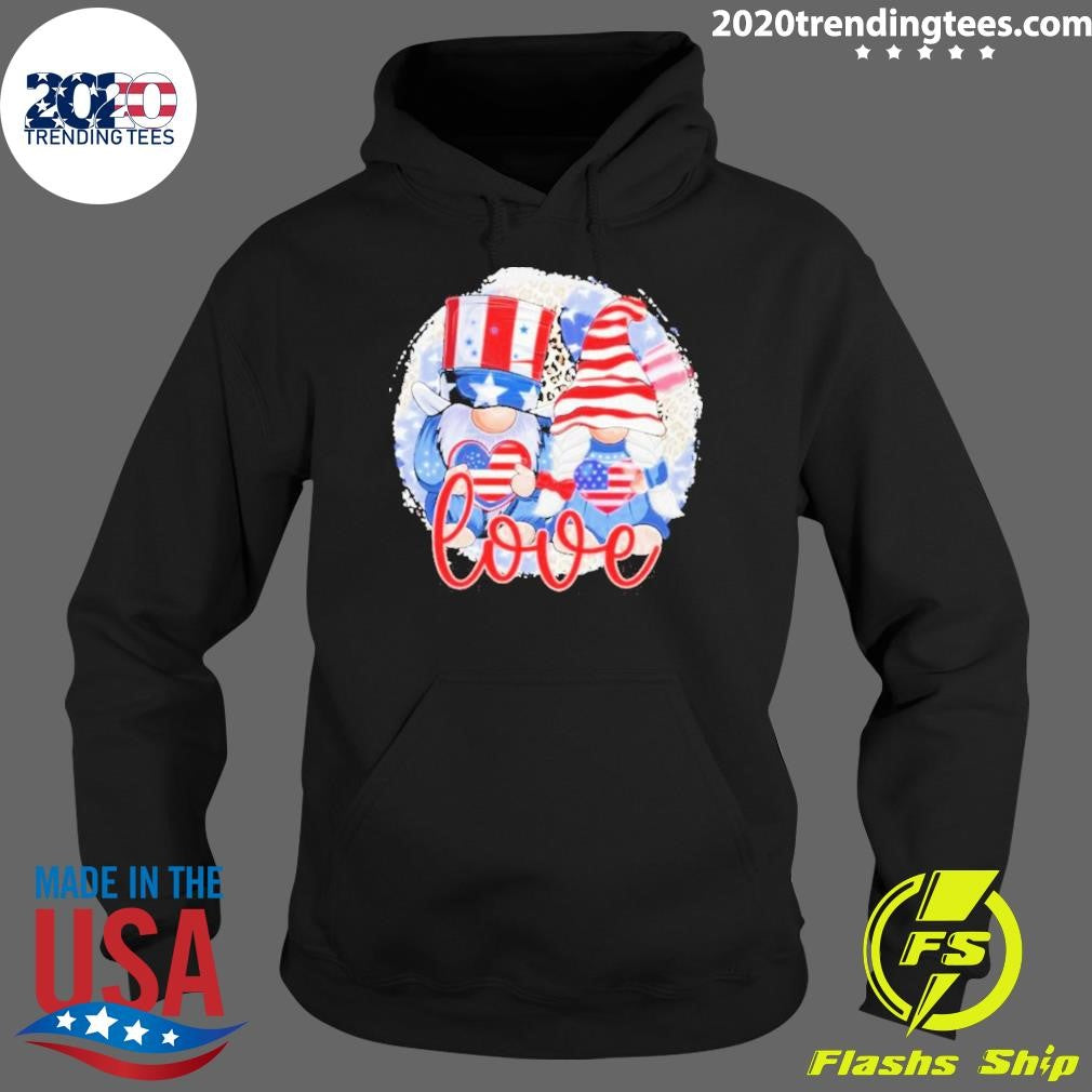 Top 4th Of July Gnomes For Patriotic Graphic Usa Flag - Adult & Kids T-Shirts, Sweatshirts & Hoodies apparel design preview 2