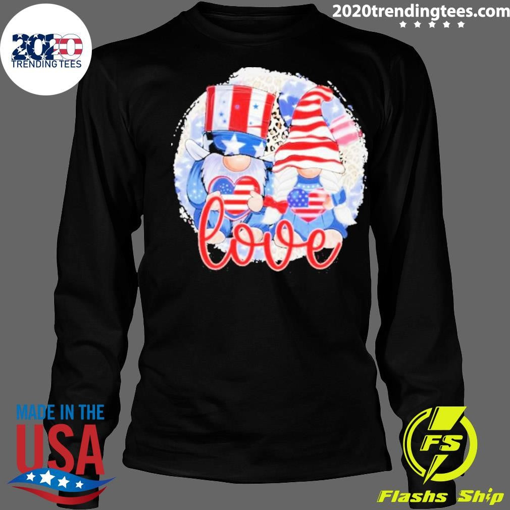Top 4th Of July Gnomes For Patriotic Graphic Usa Flag - Adult & Kids T-Shirts, Sweatshirts & Hoodies apparel design preview 4