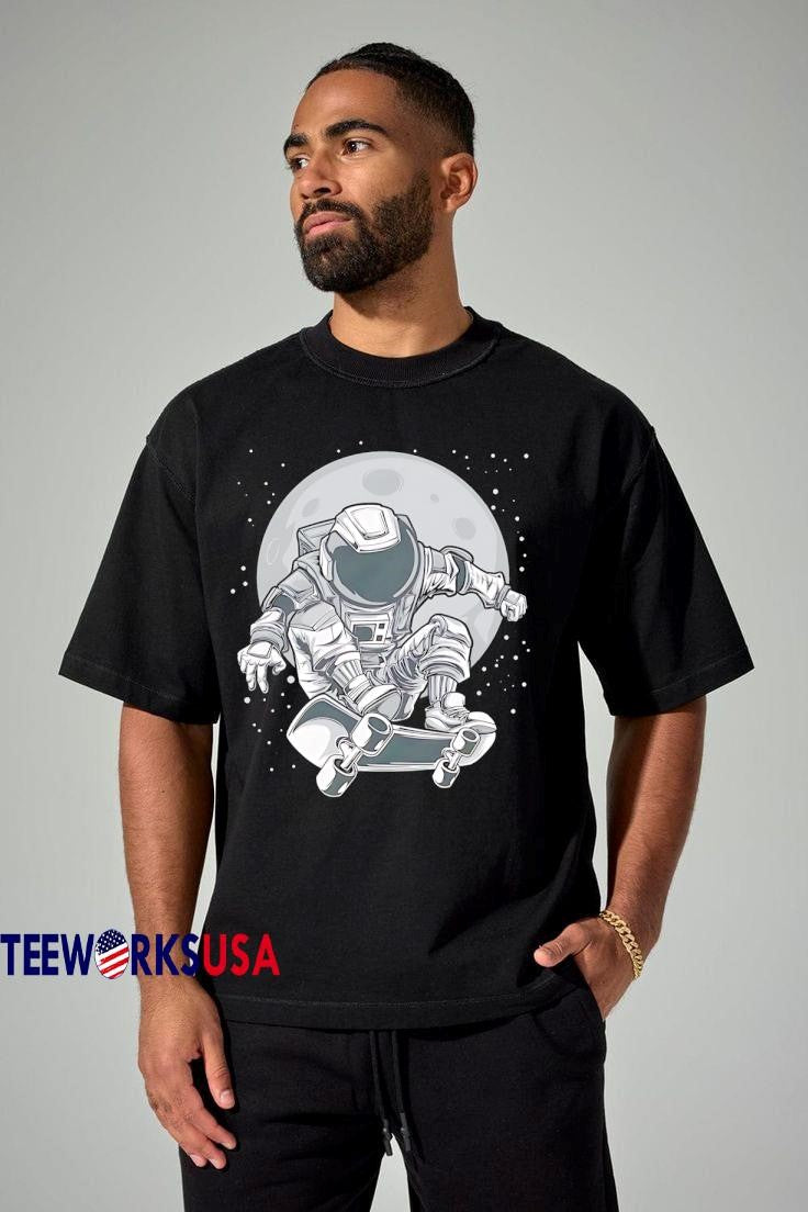 Top Astronaut Skater galaxy - Adult & Kids T-Shirts, Sweatshirts & Hoodies apparel design preview 1