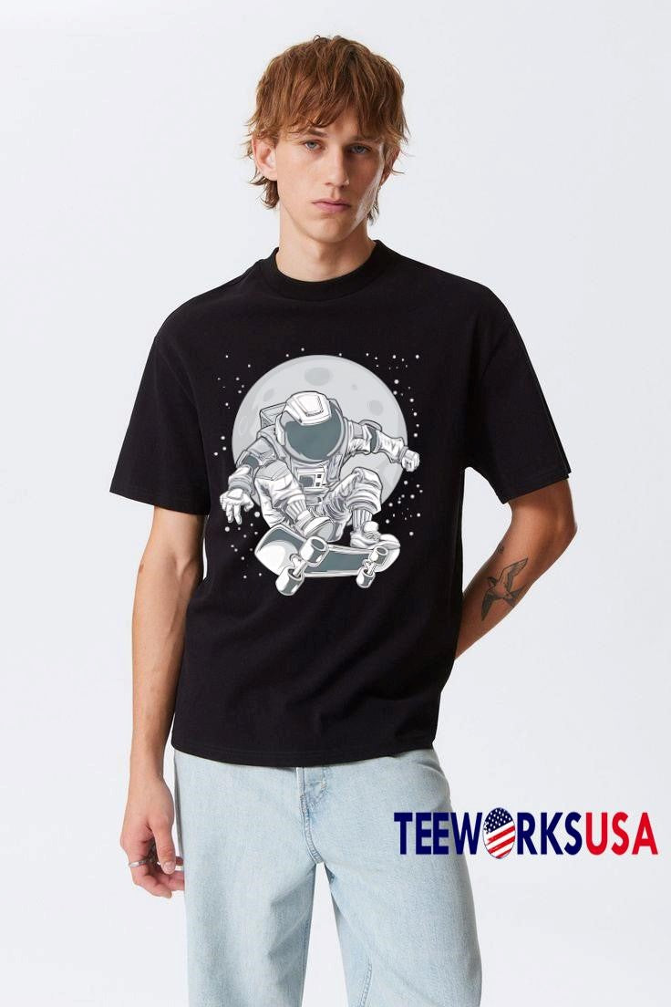 Top Astronaut Skater galaxy - Adult & Kids T-Shirts, Sweatshirts & Hoodies apparel design preview 3