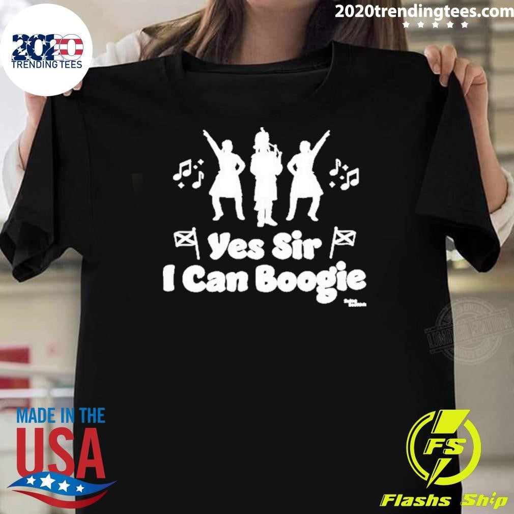 Top Beingscottish Store Yes Sir I Can Boogie - Adult & Kids T-Shirts, Sweatshirts & Hoodies apparel design preview 1