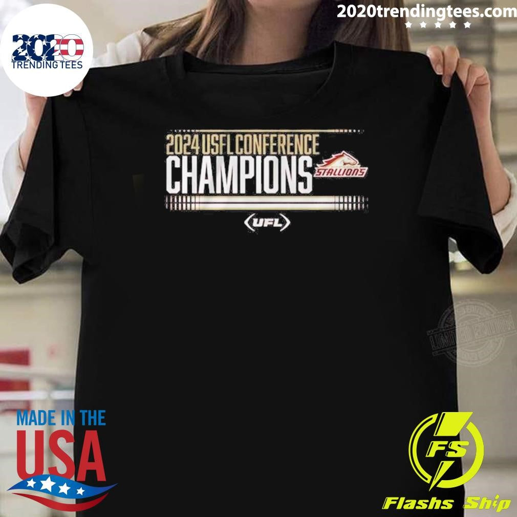 Top Birmingham Stallions USFL Conference Champions - Adult & Kids T-Shirts, Sweatshirts & Hoodies apparel design preview 1