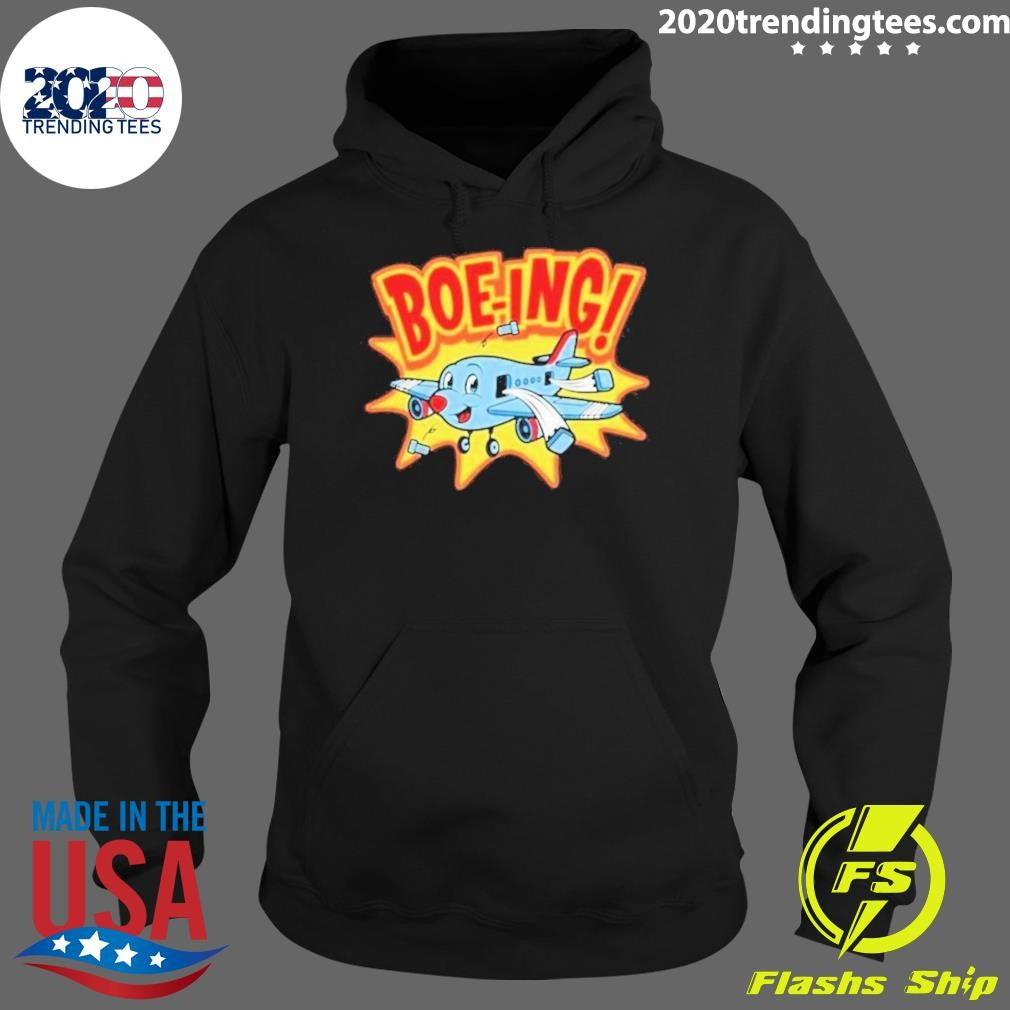 Top Boe-Ing Goes The Plane - Adult & Kids T-Shirts, Sweatshirts & Hoodies apparel design preview 2