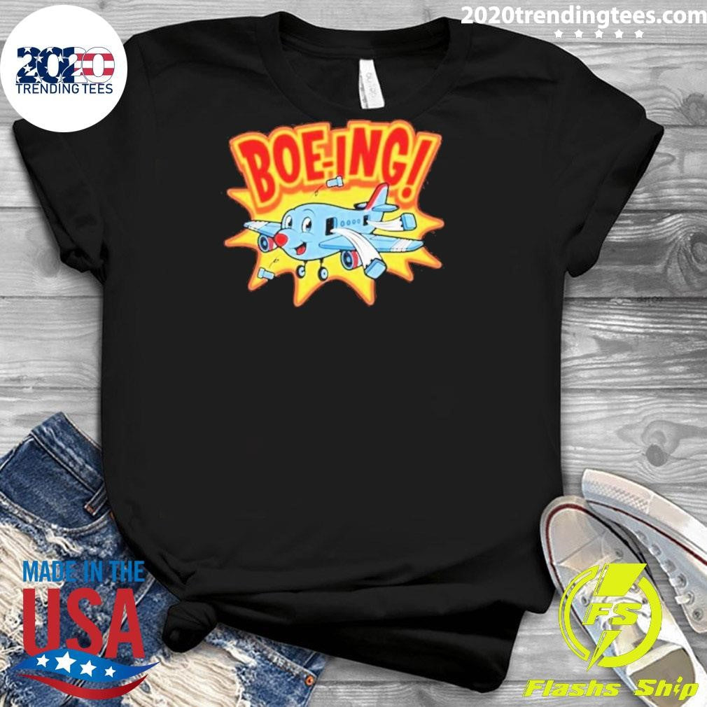 Top Boe-Ing Goes The Plane - Adult & Kids T-Shirts, Sweatshirts & Hoodies apparel design preview 3