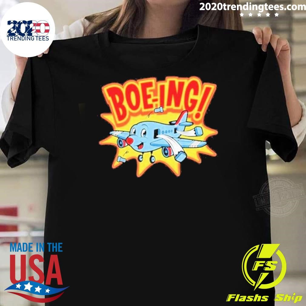 Top Boe-Ing Goes The Plane - Adult & Kids T-Shirts, Sweatshirts & Hoodies apparel design preview 1
