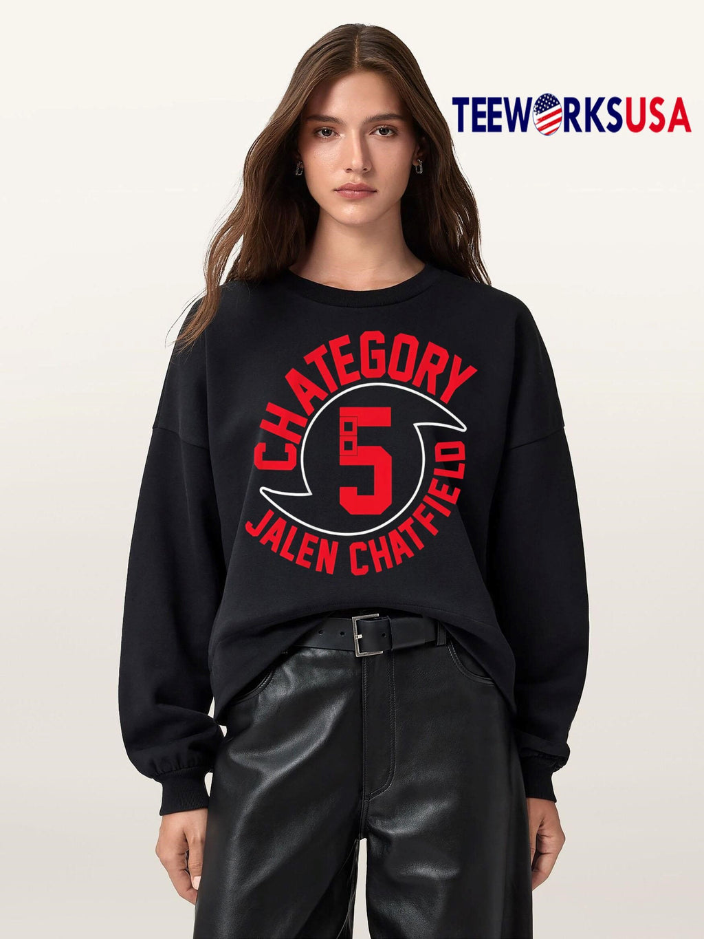 Top Carolina Hurricanes Chategory 5 Jalen Chatfield - Adult & Kids T-Shirts, Sweatshirts & Hoodies apparel design preview 5