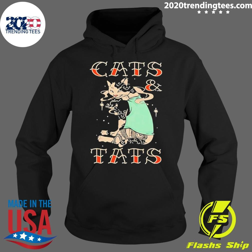 Top Cats And Tats - Adult & Kids T-Shirts, Sweatshirts & Hoodies apparel design preview 2