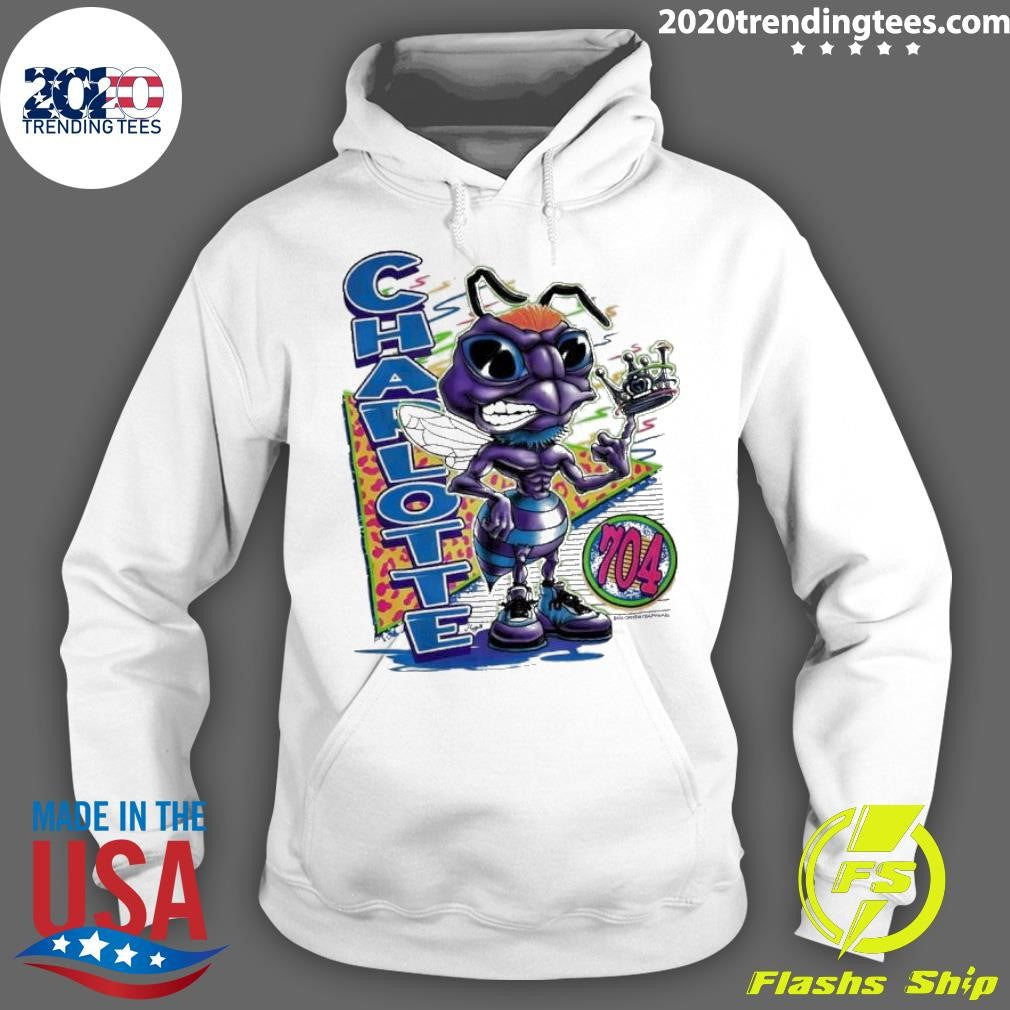 Top Charlotte Hornets Neon Bug - Adult & Kids T-Shirts, Sweatshirts & Hoodies apparel design preview 2