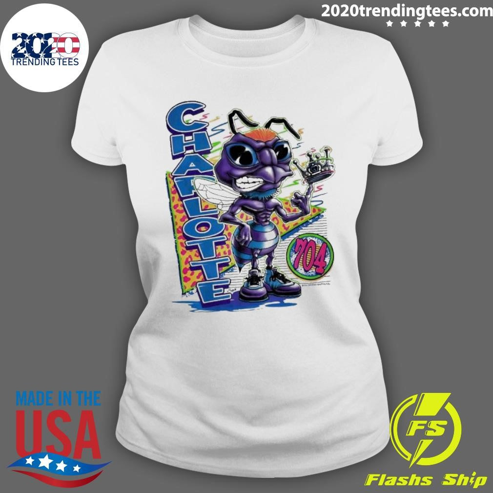 Top Charlotte Hornets Neon Bug - Adult & Kids T-Shirts, Sweatshirts & Hoodies apparel design preview 3