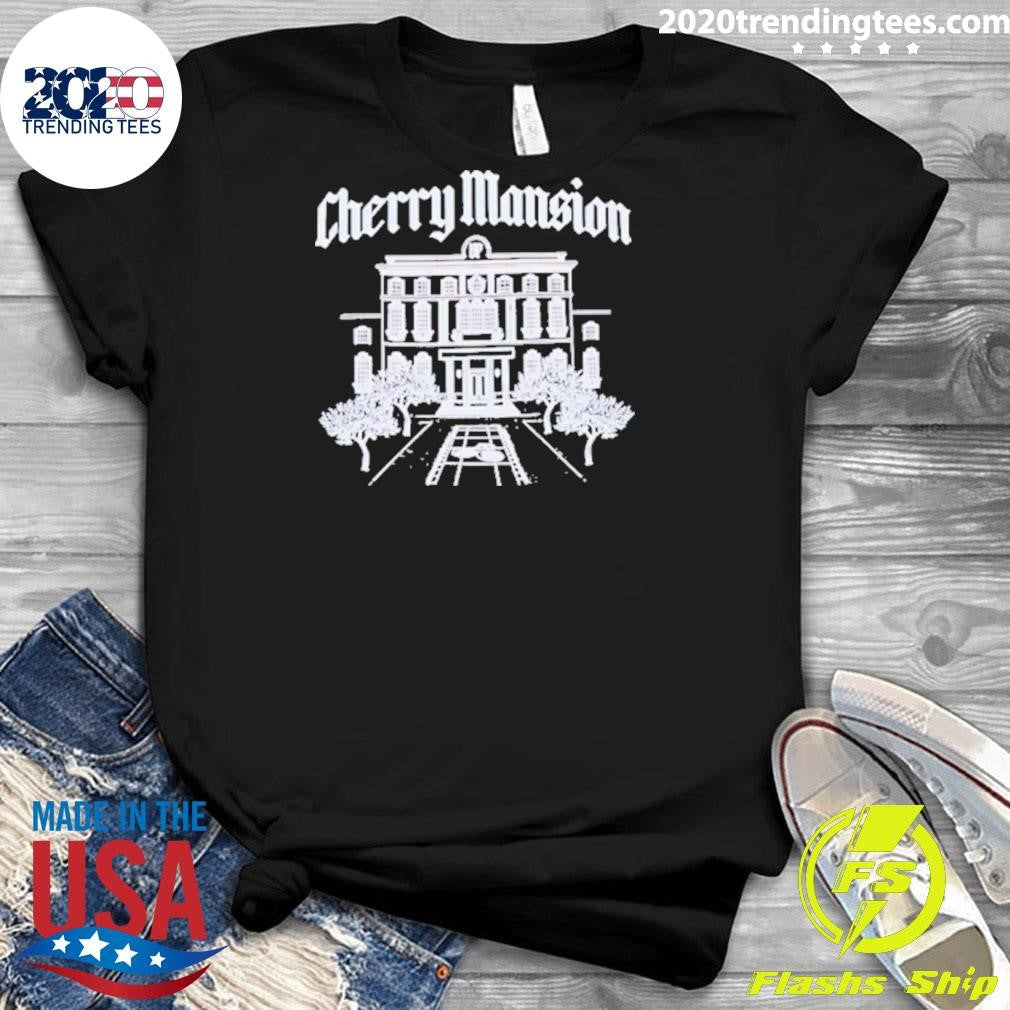 Top Cherry Mansion Skyline - Adult & Kids T-Shirts, Sweatshirts & Hoodies apparel design preview 3