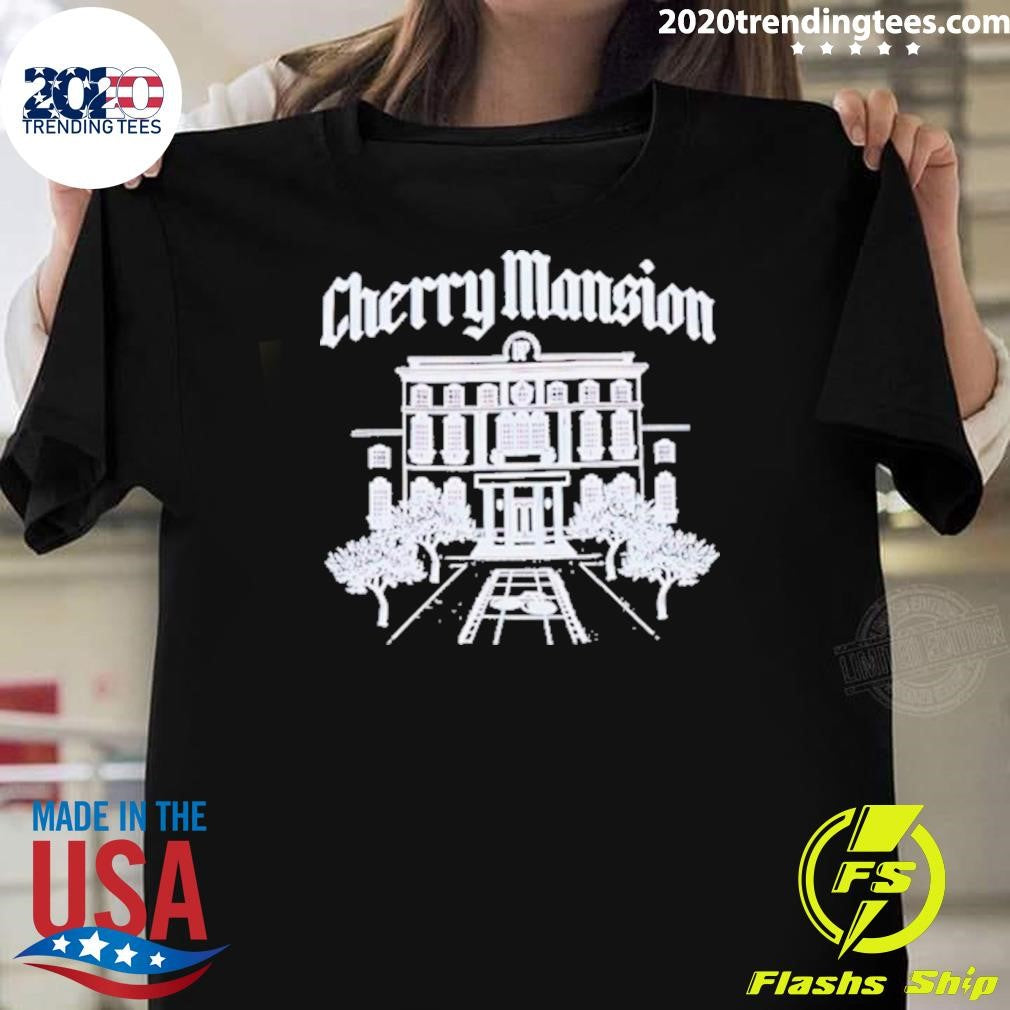 Top Cherry Mansion Skyline - Adult & Kids T-Shirts, Sweatshirts & Hoodies apparel design preview 1