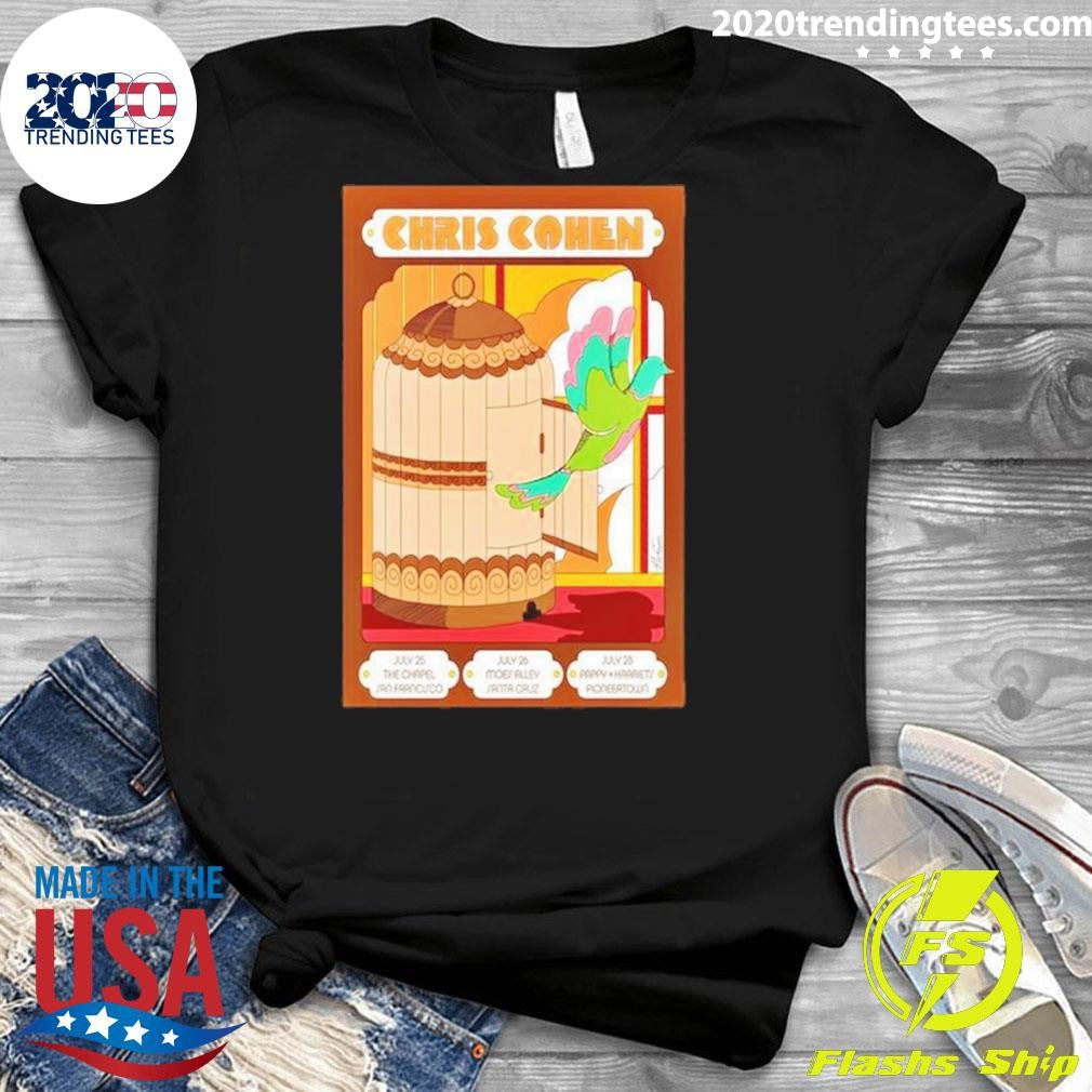 Top Chris Cohen The Chapel San Francisco CA July 25 - Adult & Kids T-Shirts, Sweatshirts & Hoodies apparel design preview 3