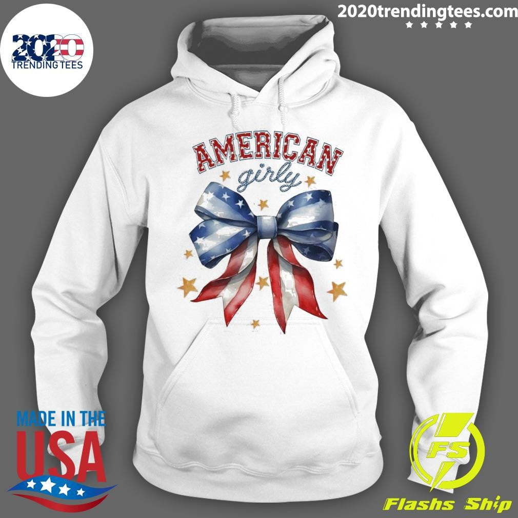 Top Coquette American Girly - Adult & Kids T-Shirts, Sweatshirts & Hoodies apparel design preview 2