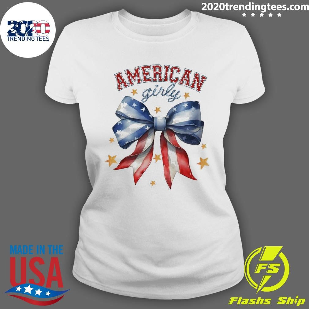 Top Coquette American Girly - Adult & Kids T-Shirts, Sweatshirts & Hoodies apparel design preview 3