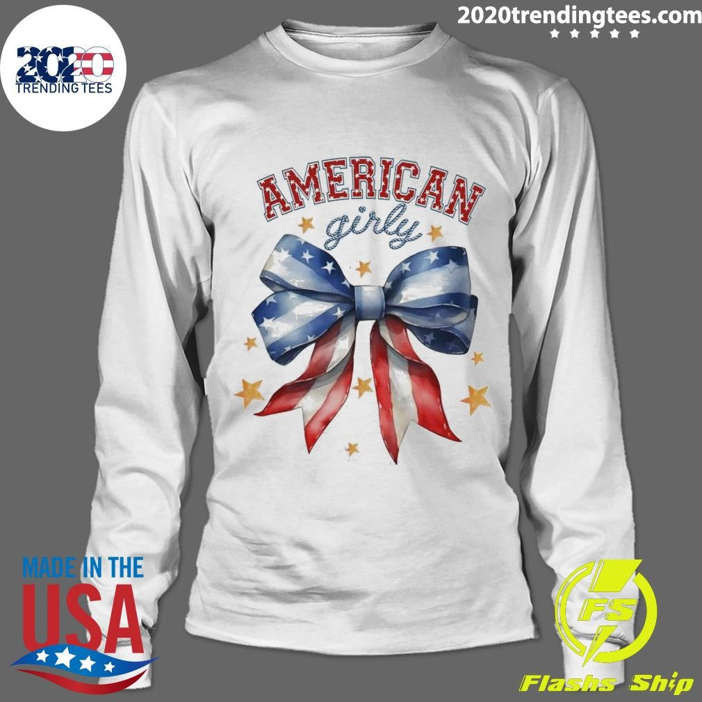Top Coquette American Girly - Adult & Kids T-Shirts, Sweatshirts & Hoodies apparel design preview 4