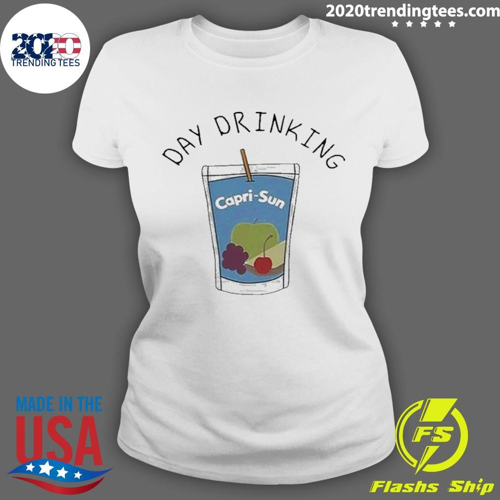 Top Day Drinking Capri-sun - Adult & Kids T-Shirts, Sweatshirts & Hoodies apparel design preview 3