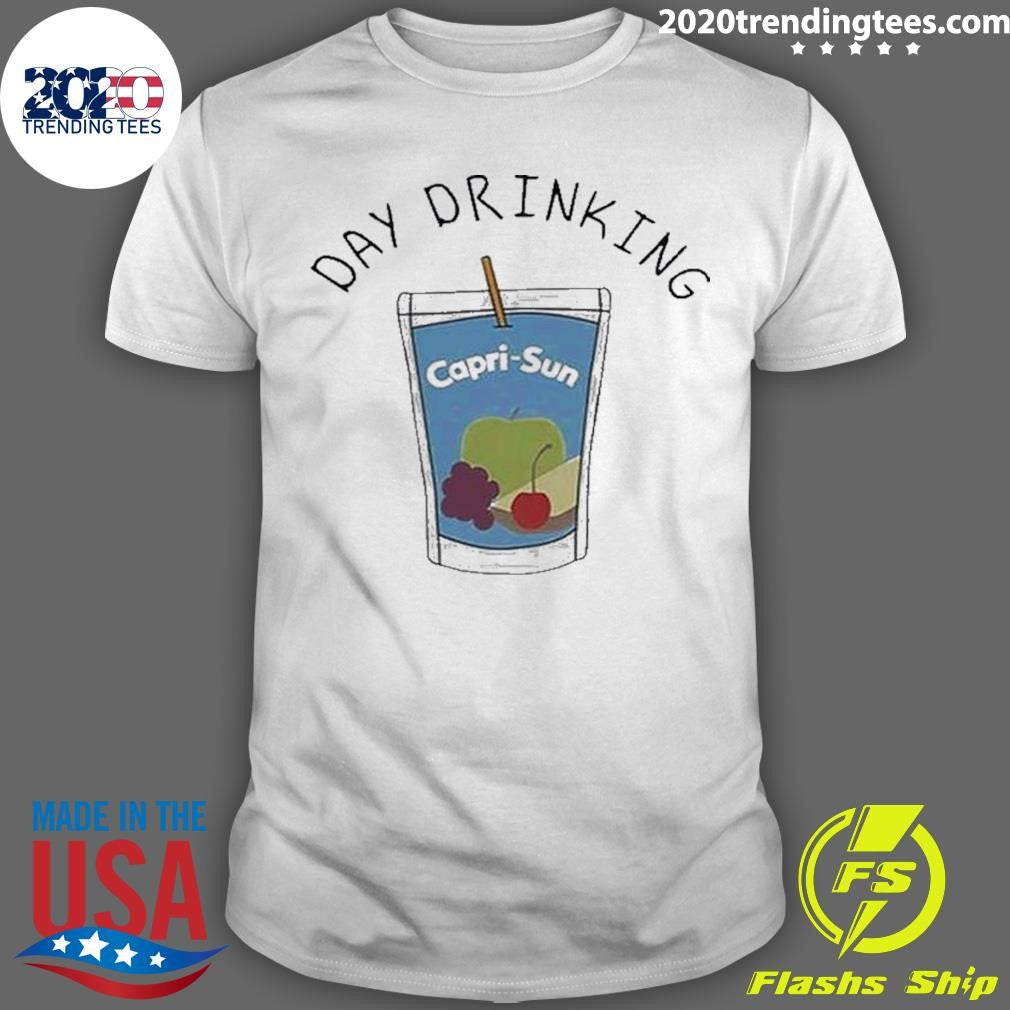 Top Day Drinking Capri-sun - Adult & Kids T-Shirts, Sweatshirts & Hoodies apparel design preview 1