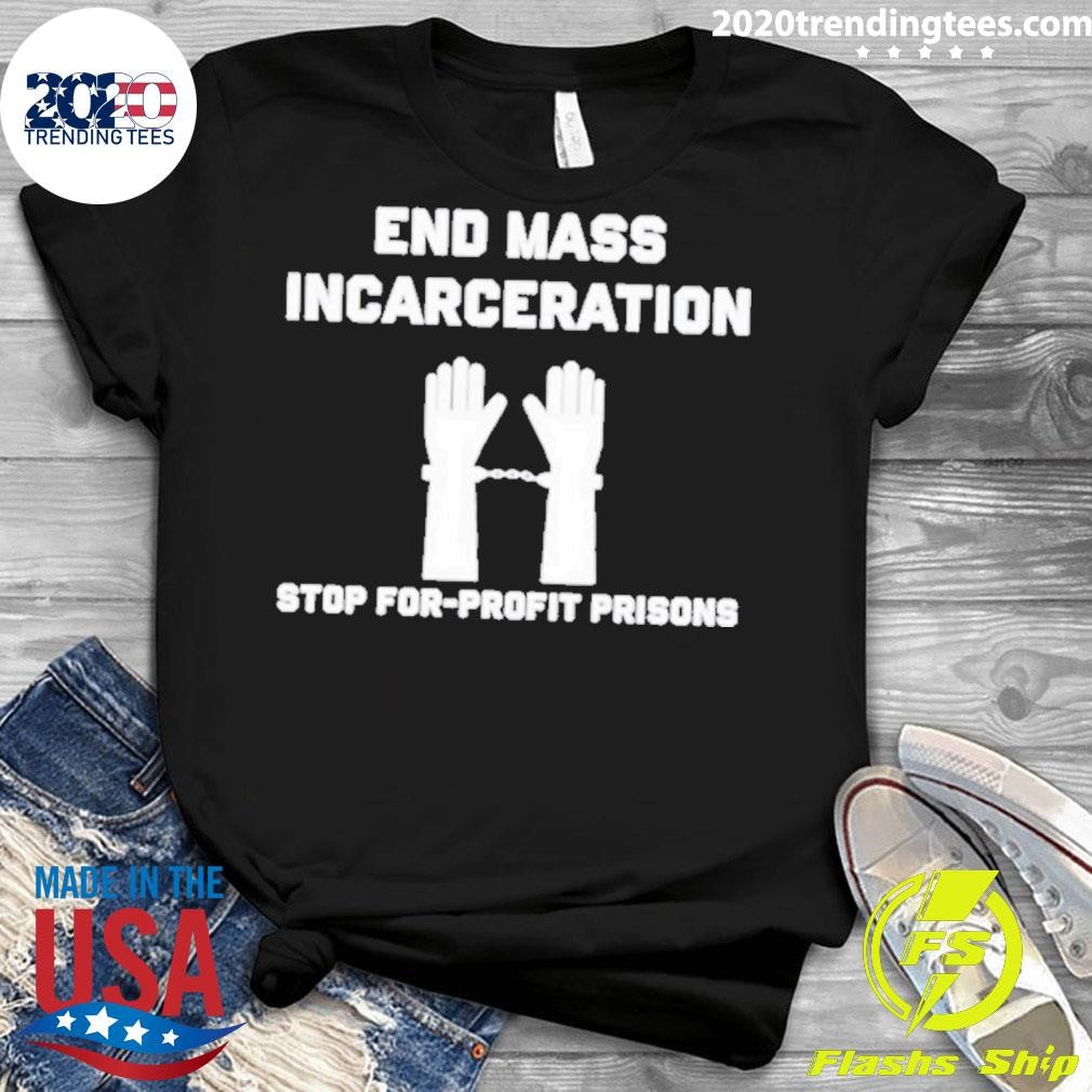 Top End Mass Incarceration Stop For Profit Prisons - Adult & Kids T-Shirts, Sweatshirts & Hoodies apparel design preview 3