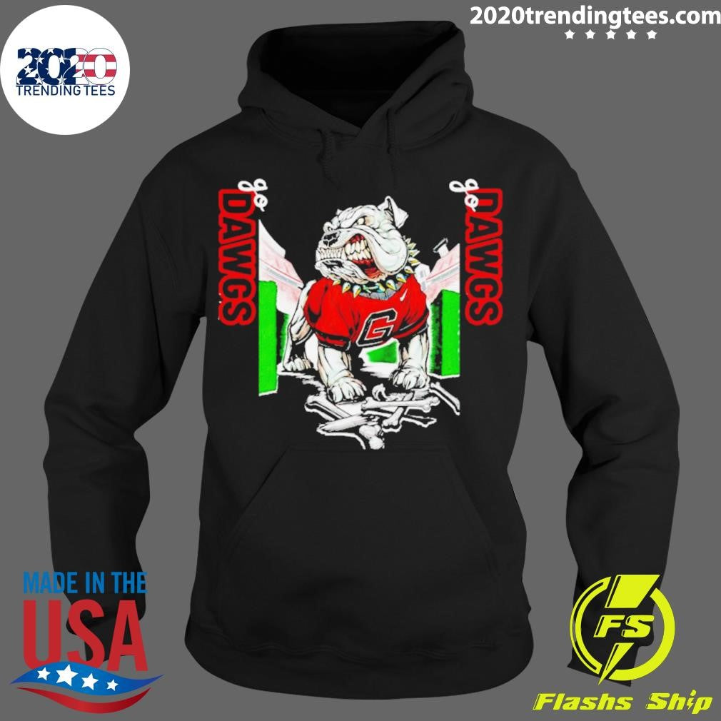 Top Georgia Bulldogs Go Dawgs Mascot - Adult & Kids T-Shirts, Sweatshirts & Hoodies apparel design preview 2