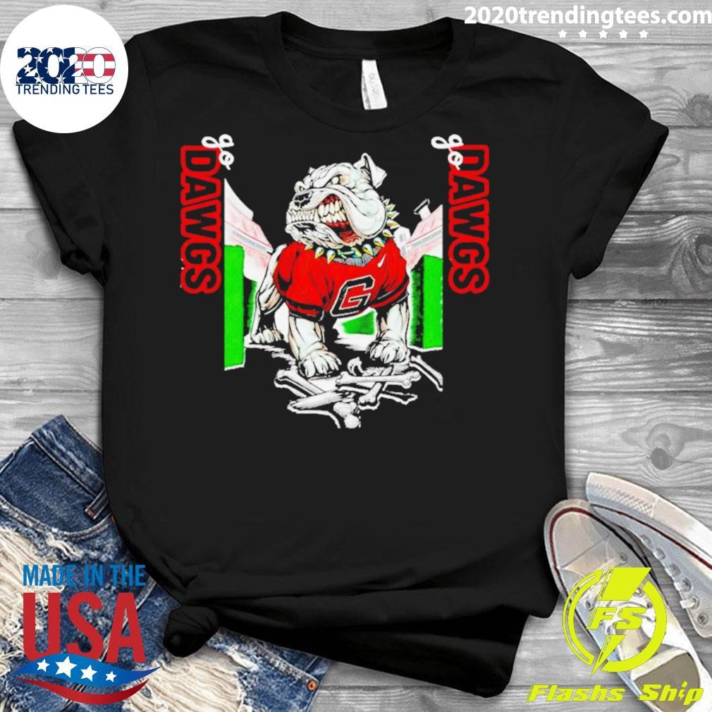 Top Georgia Bulldogs Go Dawgs Mascot - Adult & Kids T-Shirts, Sweatshirts & Hoodies apparel design preview 3