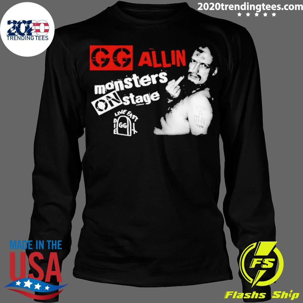 Top Gg Allin Monsters On Stage - Adult & Kids T-Shirts, Sweatshirts & Hoodies apparel design preview 4