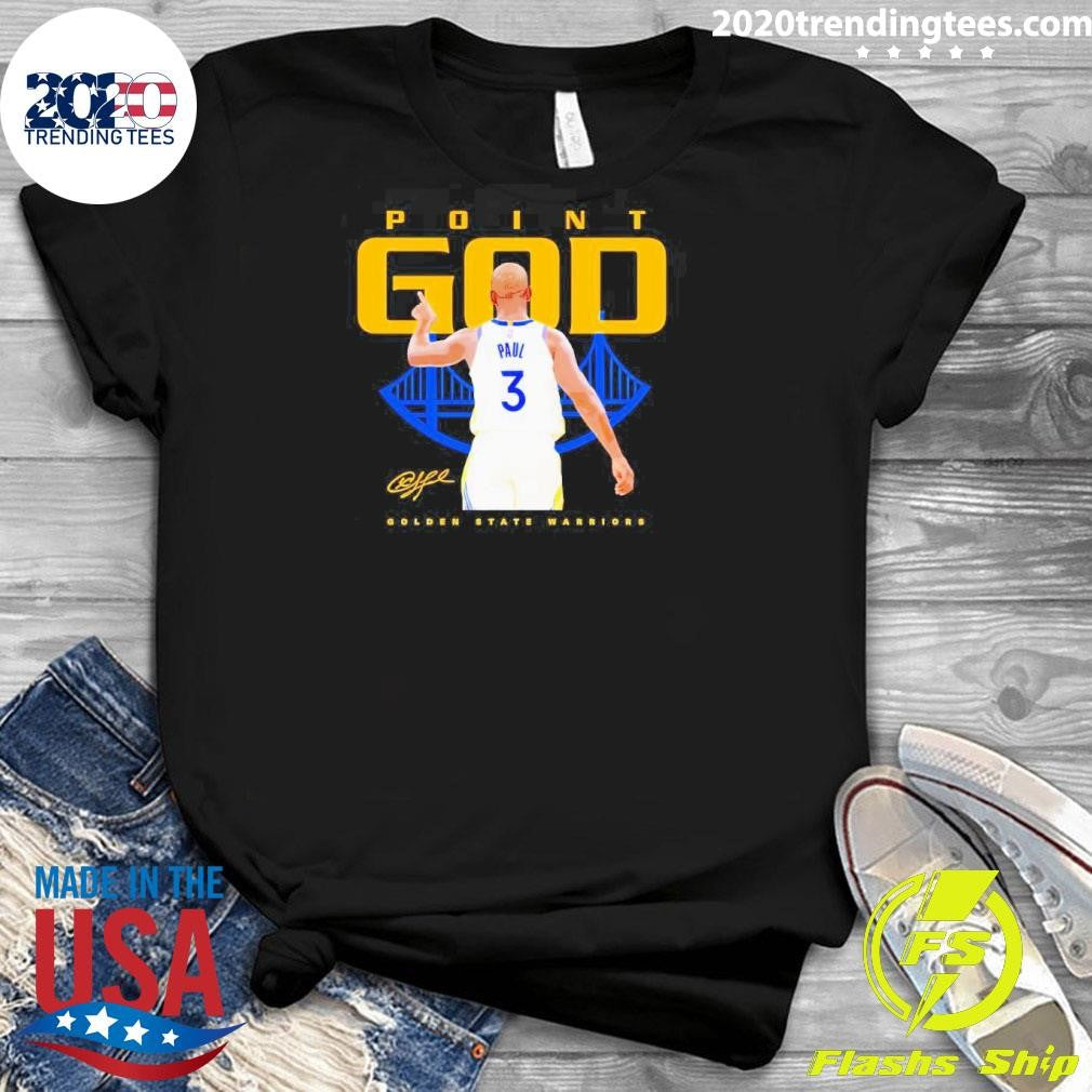 Top Golden State Warriors Chris Paul Point God - Adult & Kids T-Shirts, Sweatshirts & Hoodies apparel design preview 3