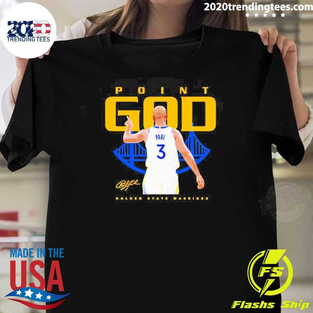 Top Golden State Warriors Chris Paul Point God - Adult & Kids T-Shirts, Sweatshirts & Hoodies apparel design preview 1
