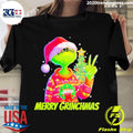 Top Grinch Hat Santa Pine Tree Jeep Merry Christmas - Adult & Kids T-Shirts, Sweatshirts & Hoodies apparel design preview 1