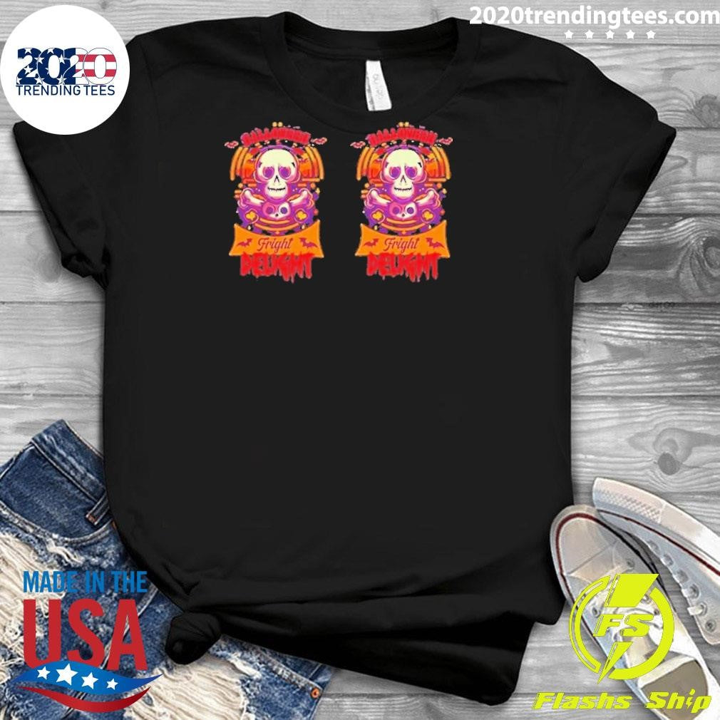 Top Halloween Fright Delight Graphic - Adult & Kids T-Shirts, Sweatshirts & Hoodies apparel design preview 3