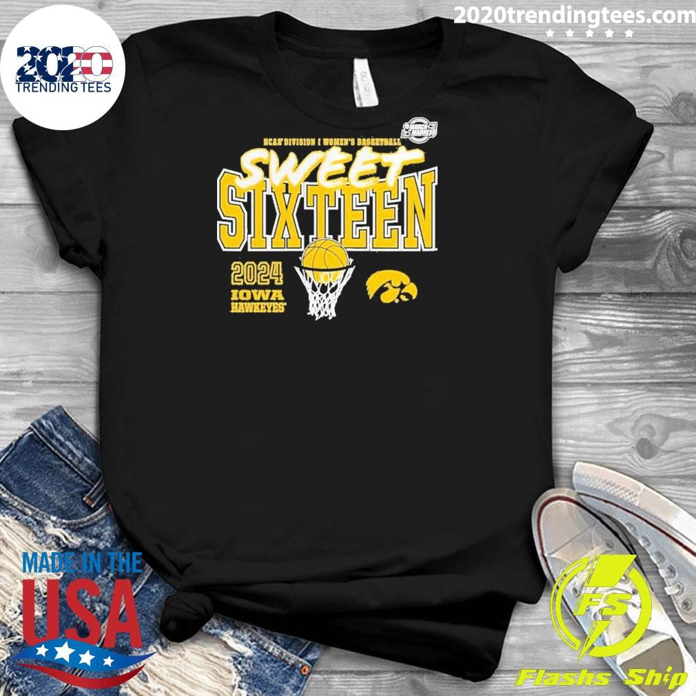 Top Iowa Hawkeyes 2024 NCAA Women's Basketball - Adult & Kids T-Shirts, Sweatshirts & Hoodies apparel design preview 3