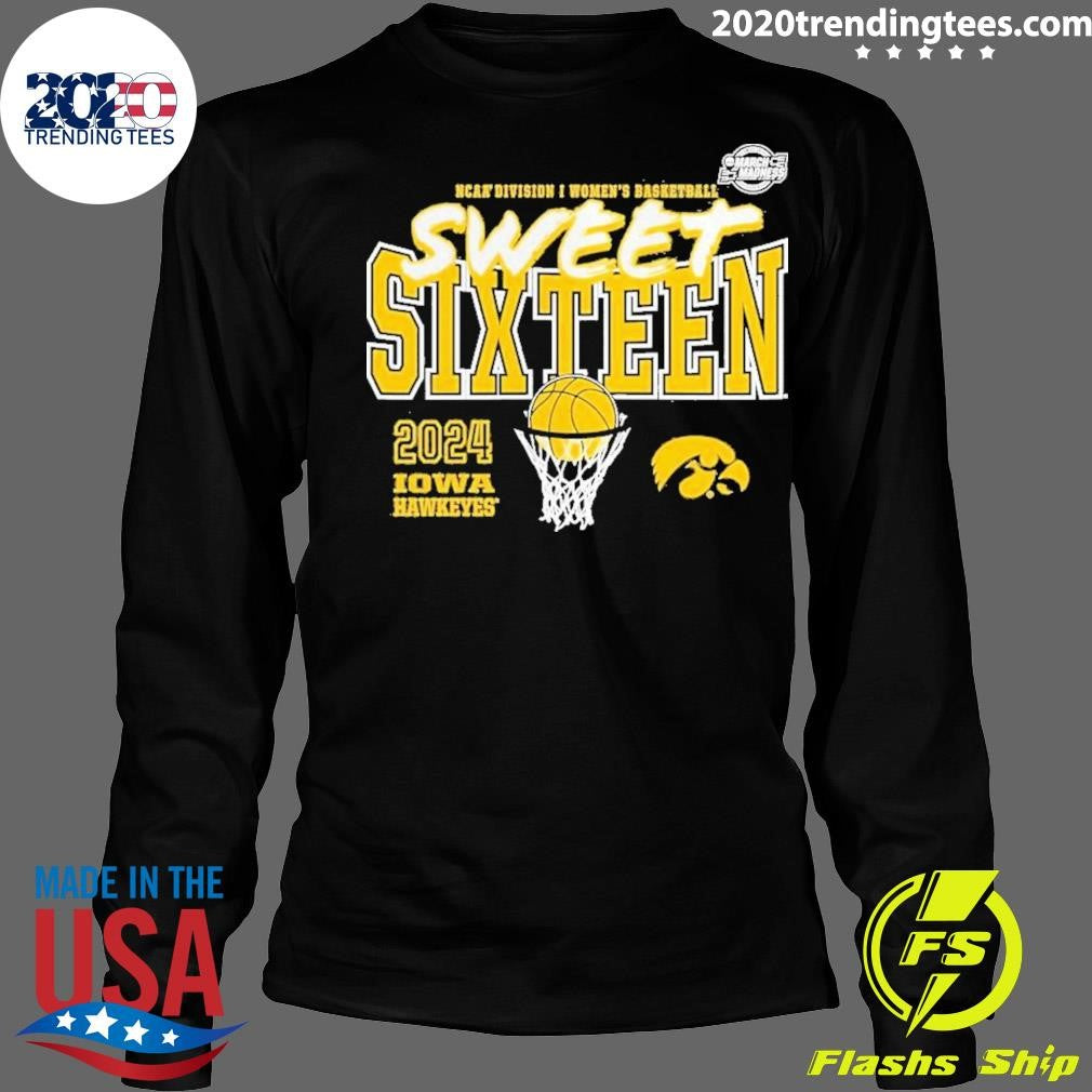 Top Iowa Hawkeyes 2024 NCAA Women's Basketball - Adult & Kids T-Shirts, Sweatshirts & Hoodies apparel design preview 4