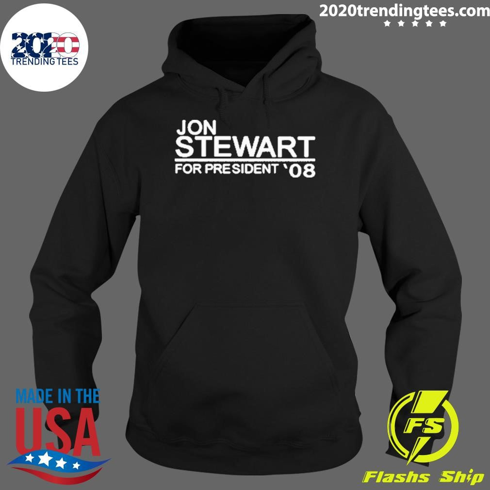 Top Jon Stewart For President'08 - Adult & Kids T-Shirts, Sweatshirts & Hoodies apparel design preview 2