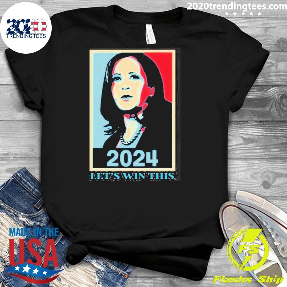 Top Kamala Harris 2024 Let's Win This - Adult & Kids T-Shirts, Sweatshirts & Hoodies apparel design preview 3