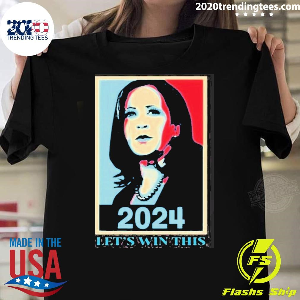 Top Kamala Harris 2024 Let's Win This - Adult & Kids T-Shirts, Sweatshirts & Hoodies apparel design preview 1