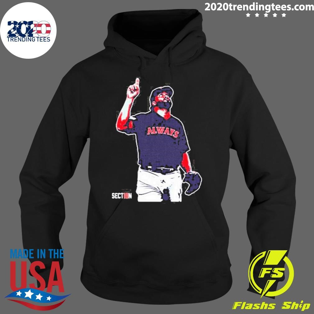 Top Kenley Jansen Always Up Never Down - Adult & Kids T-Shirts, Sweatshirts & Hoodies apparel design preview 2