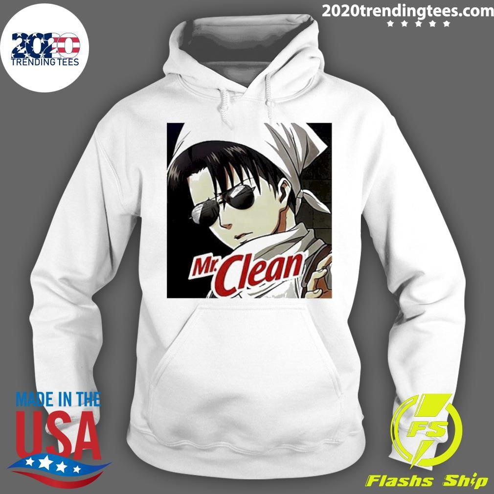 Top Levi Ackerman Mr Clean - Adult & Kids T-Shirts, Sweatshirts & Hoodies apparel design preview 2