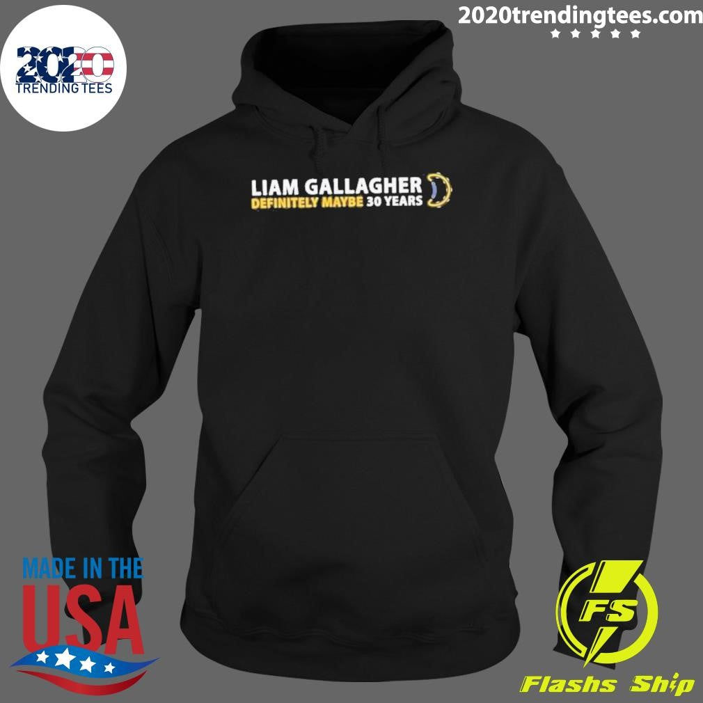 Top Liam Gallagher Definitely Maybe 30 Years - Adult & Kids T-Shirts, Sweatshirts & Hoodies apparel design preview 2