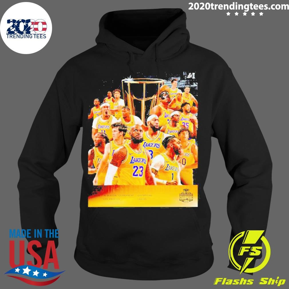 Top Los Angeles Lakers In-season Tournament Champions - Adult & Kids T-Shirts, Sweatshirts & Hoodies apparel design preview 2
