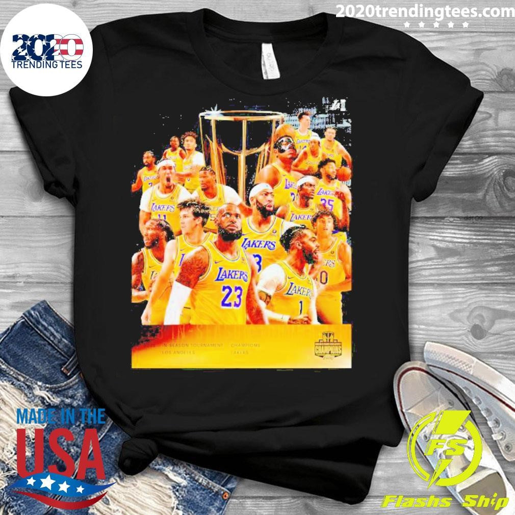 Top Los Angeles Lakers In-season Tournament Champions - Adult & Kids T-Shirts, Sweatshirts & Hoodies apparel design preview 3