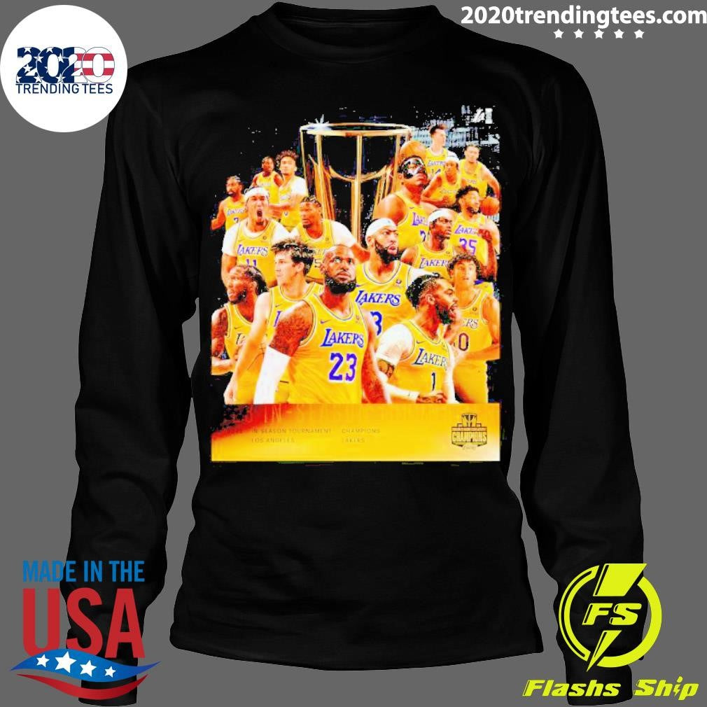 Top Los Angeles Lakers In-season Tournament Champions - Adult & Kids T-Shirts, Sweatshirts & Hoodies apparel design preview 4