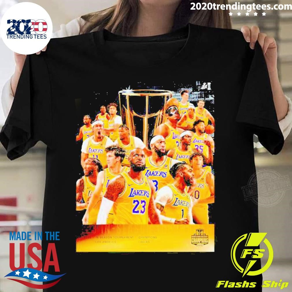 Top Los Angeles Lakers In-season Tournament Champions - Adult & Kids T-Shirts, Sweatshirts & Hoodies apparel design preview 1
