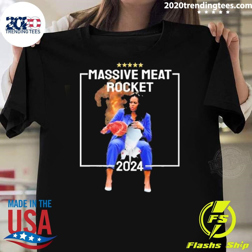 Top Luke Rudkowski Massive Meat Rocket 2024 - Adult & Kids T-Shirts, Sweatshirts & Hoodies apparel design preview 1