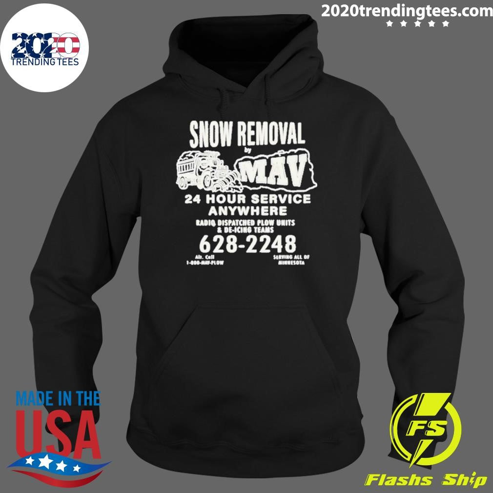Top Mav Snow Removal - Adult & Kids T-Shirts, Sweatshirts & Hoodies apparel design preview 2
