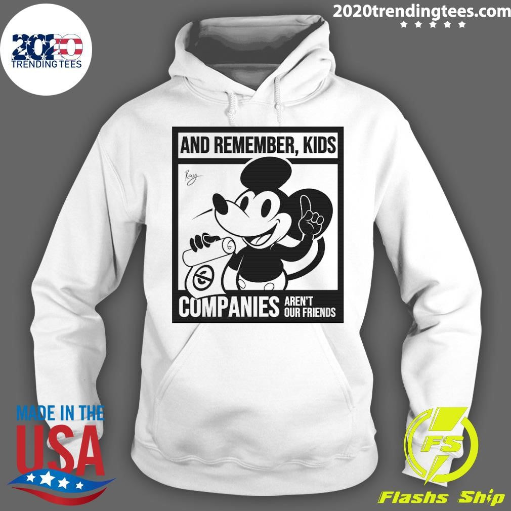 Top Mickey Mouse And Remember Kids Companies Aren't - Adult & Kids T-Shirts, Sweatshirts & Hoodies apparel design preview 2