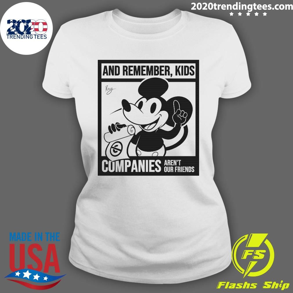 Top Mickey Mouse And Remember Kids Companies Aren't - Adult & Kids T-Shirts, Sweatshirts & Hoodies apparel design preview 3