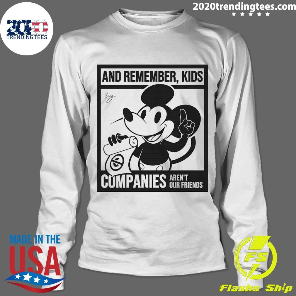 Top Mickey Mouse And Remember Kids Companies Aren't - Adult & Kids T-Shirts, Sweatshirts & Hoodies apparel design preview 4