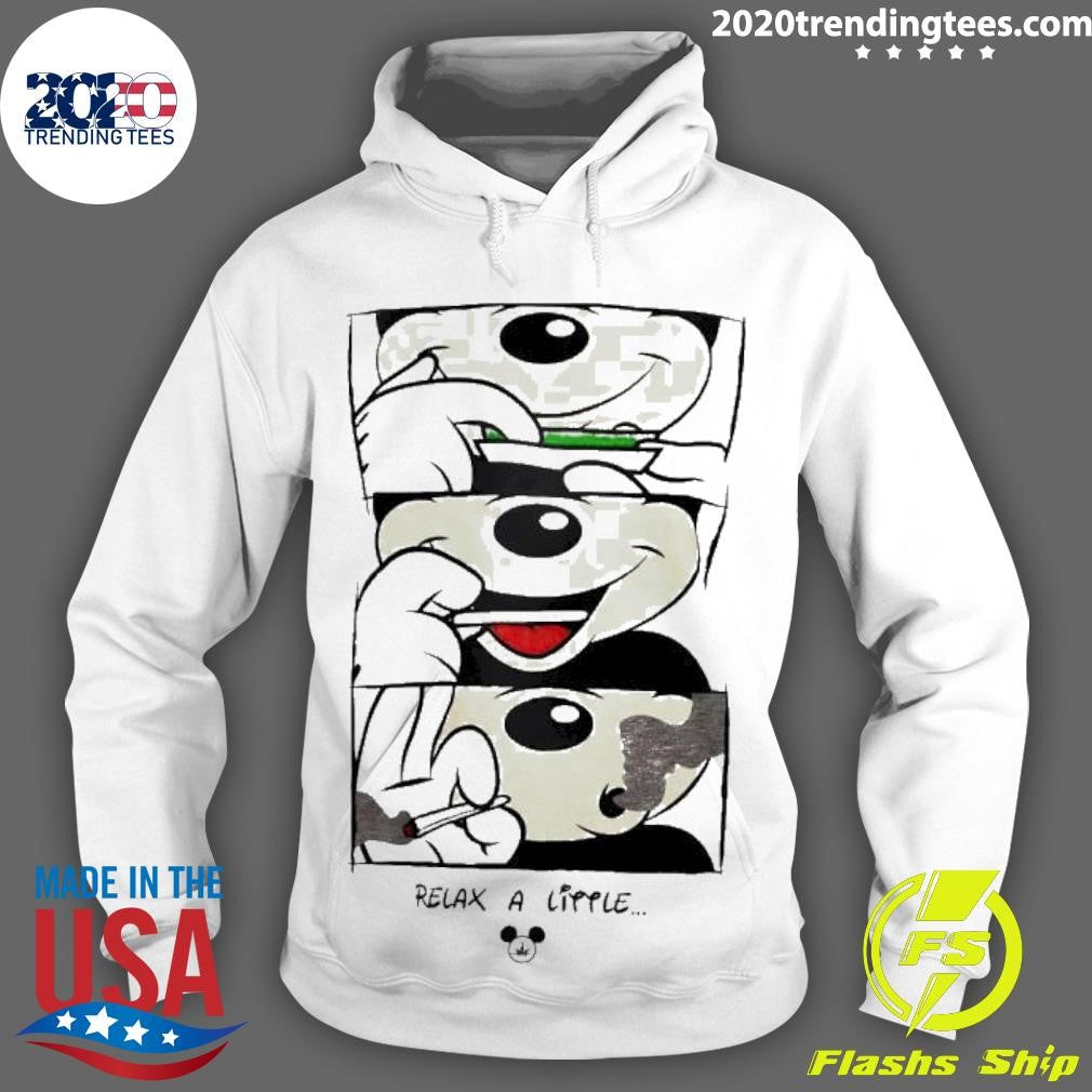 Top Mickey Mouse Relax A Little - Adult & Kids T-Shirts, Sweatshirts & Hoodies apparel design preview 2